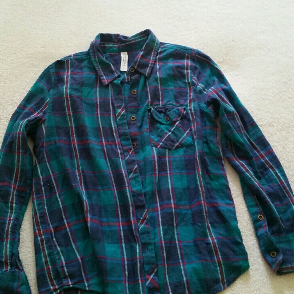 Plaid button up